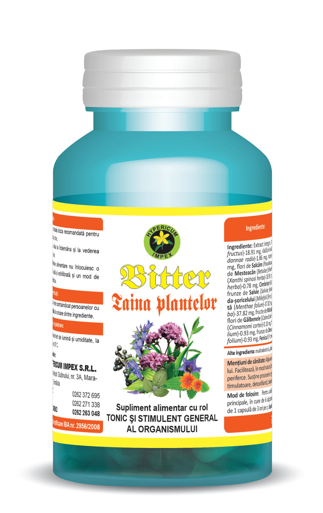 Bitter taina plantelor 60cps - Hypericum