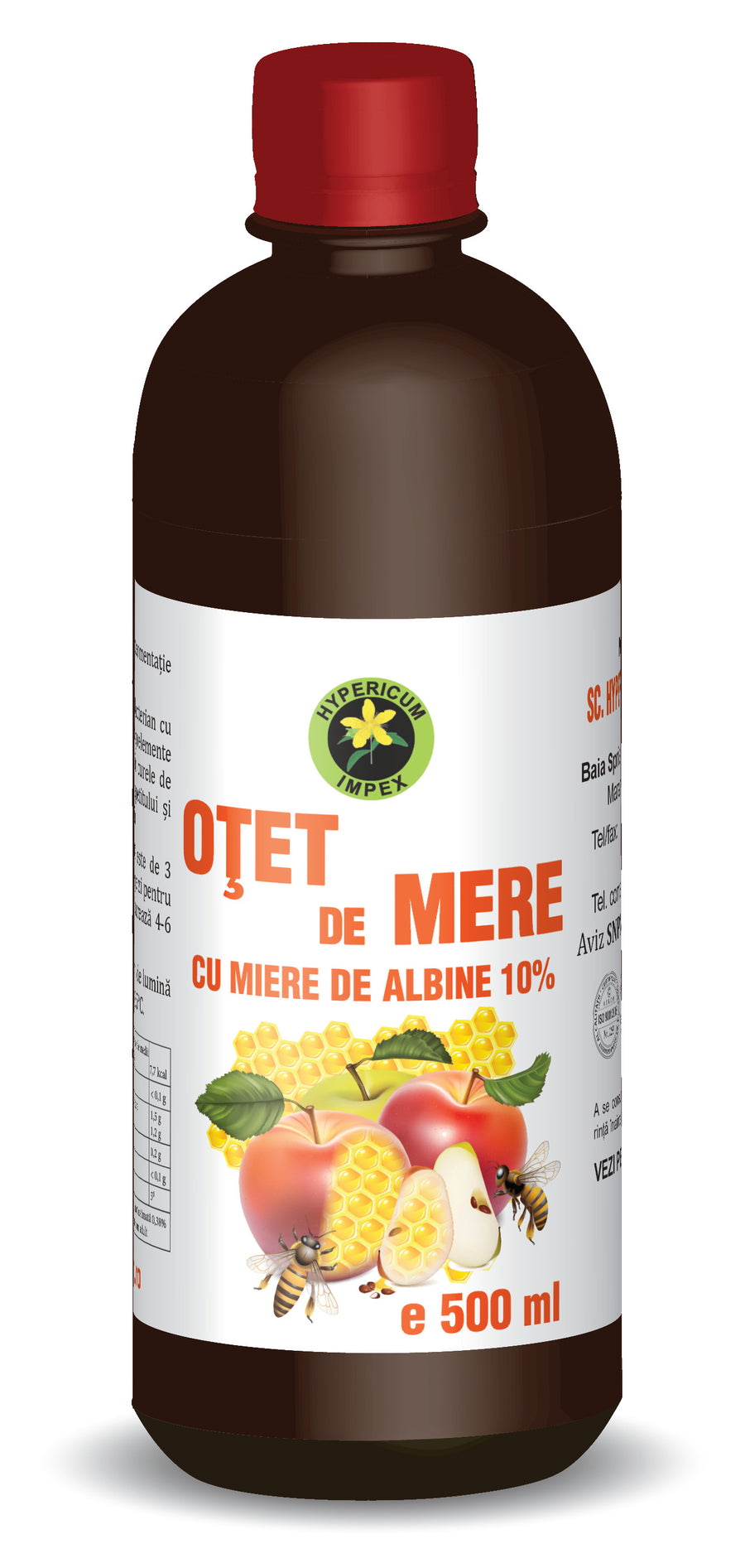Otet de Mere + Miere, 500 ml-HYPE.00108