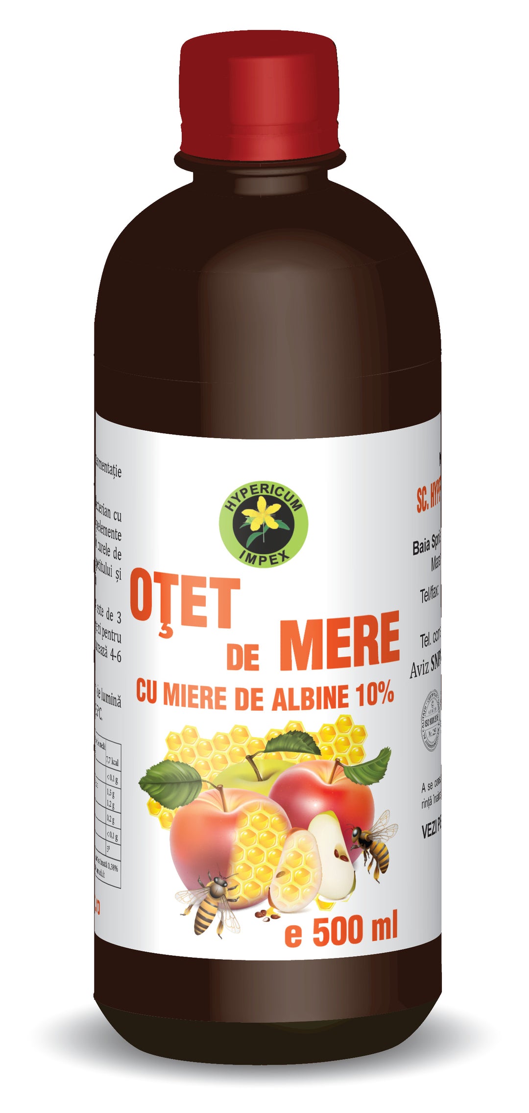 Otet de mere+miere 500ml - Hypericum