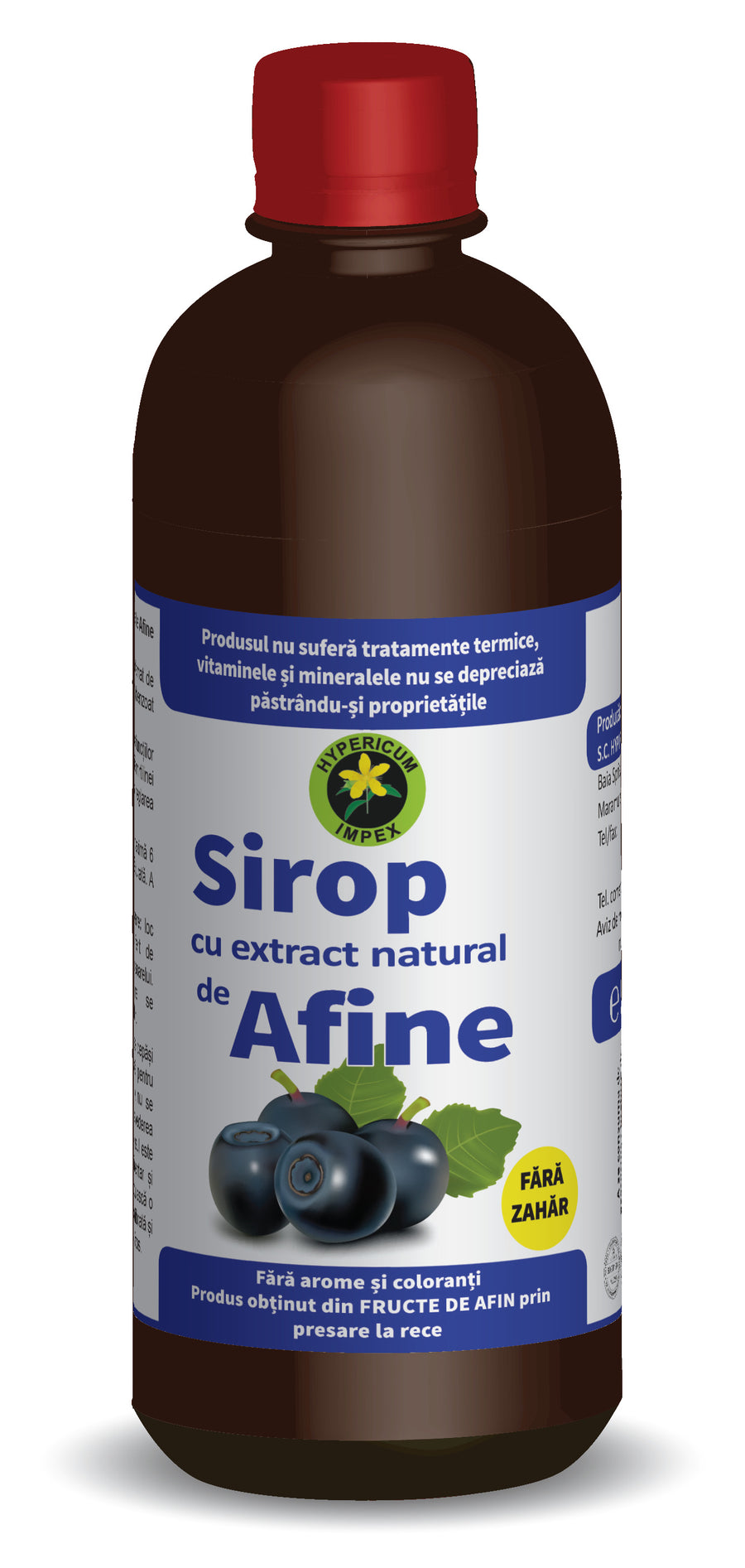 Sirop de Afine Fara Zahar, 500 ml-HYPE.00126
