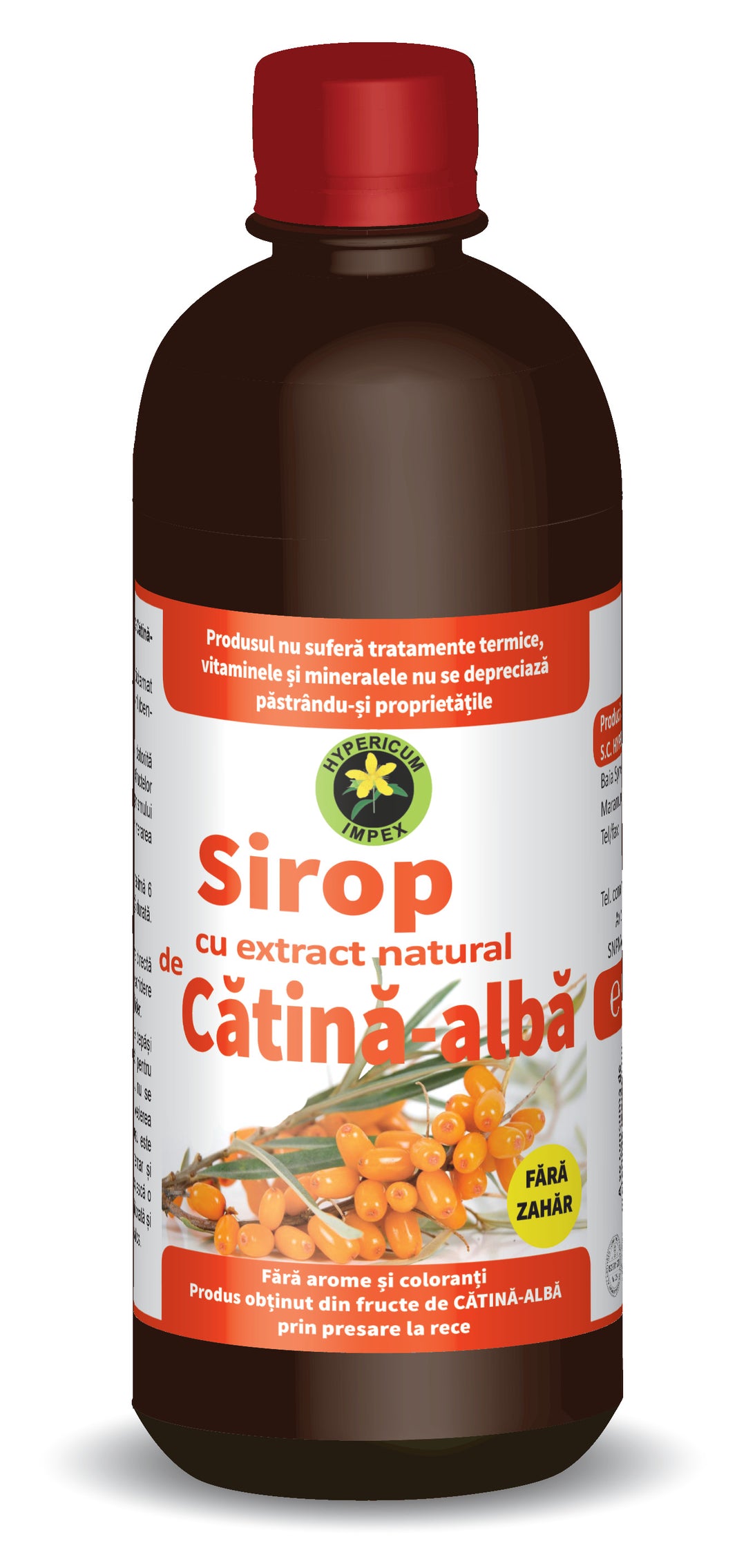 Sirop catina fara zahar 500ml - Hypericum