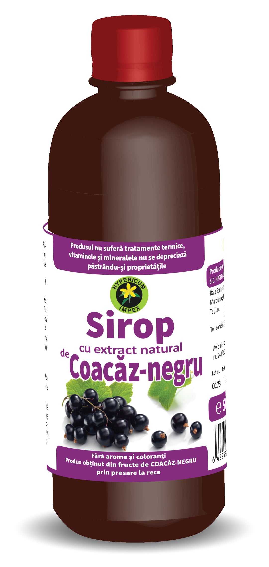 Sirop coacaz negru 500ml - Hypericum