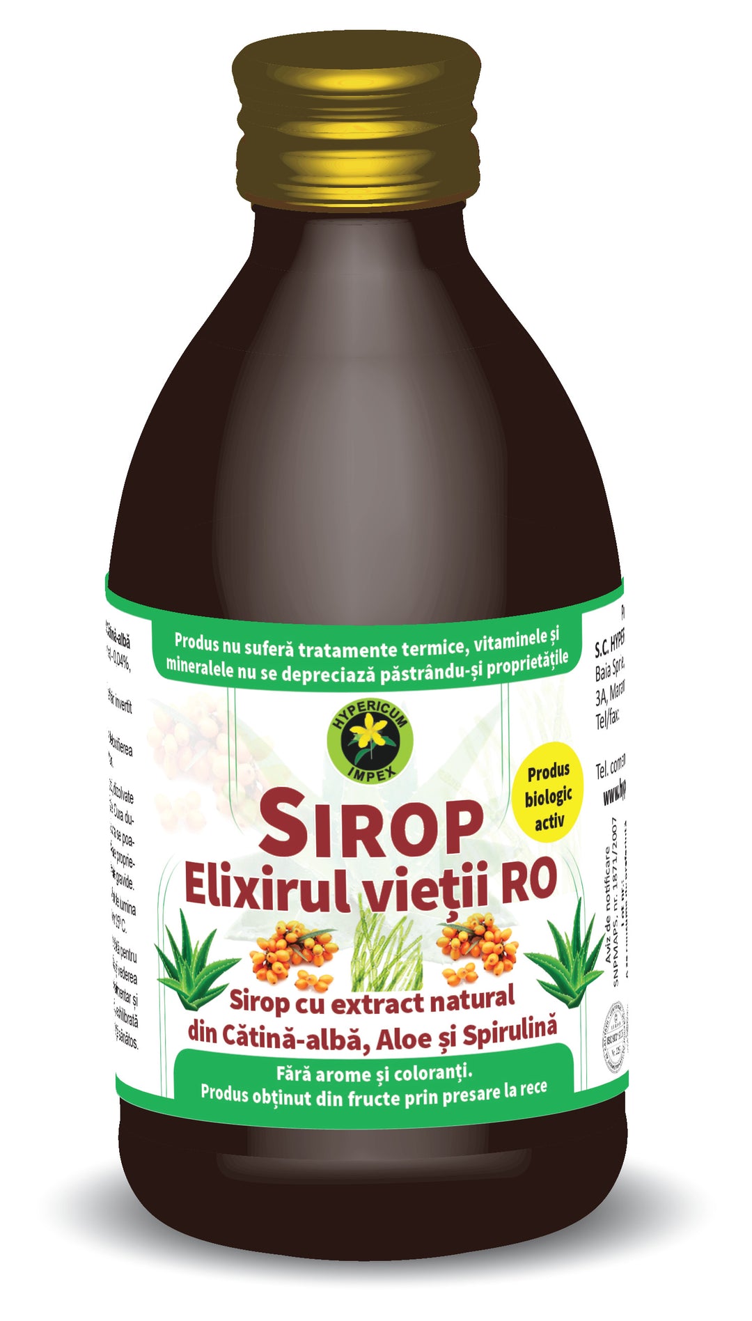 Elixirul vietii ro 250ml (st.sticla) - Hypericum