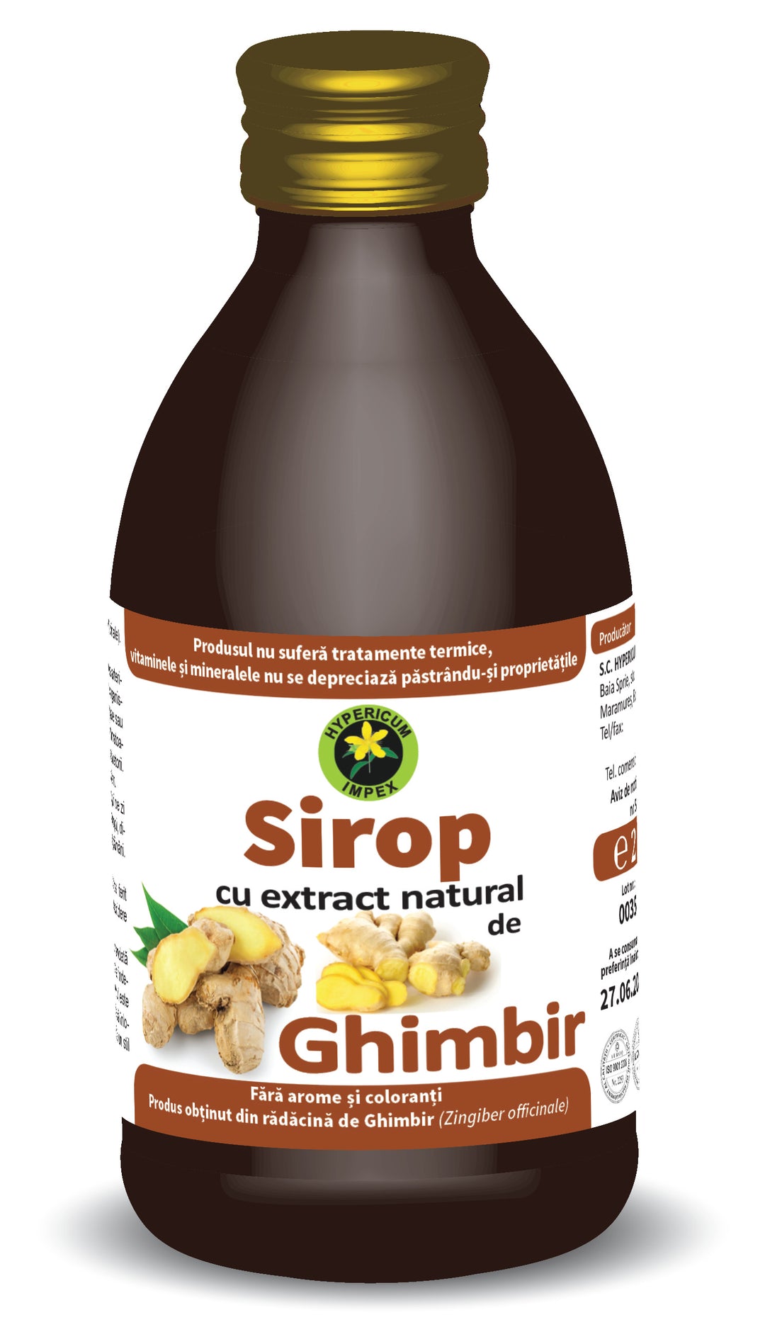 Sirop ghimbir 250ml - Hypericum