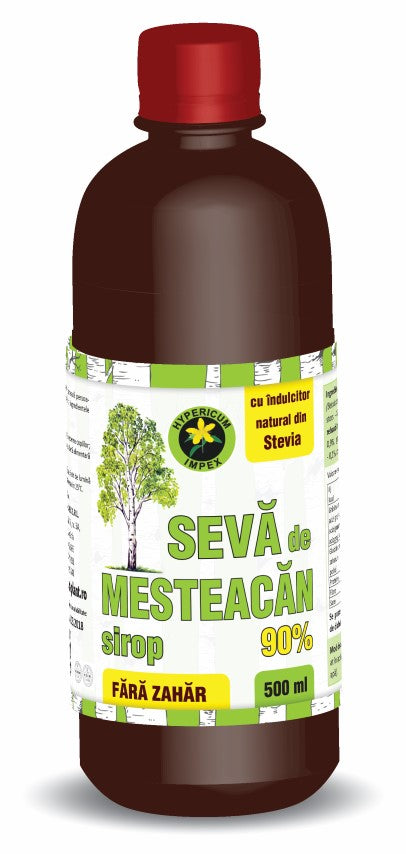 Sirop seva mesteacan fara zahar 90%  500ml - Hypericum