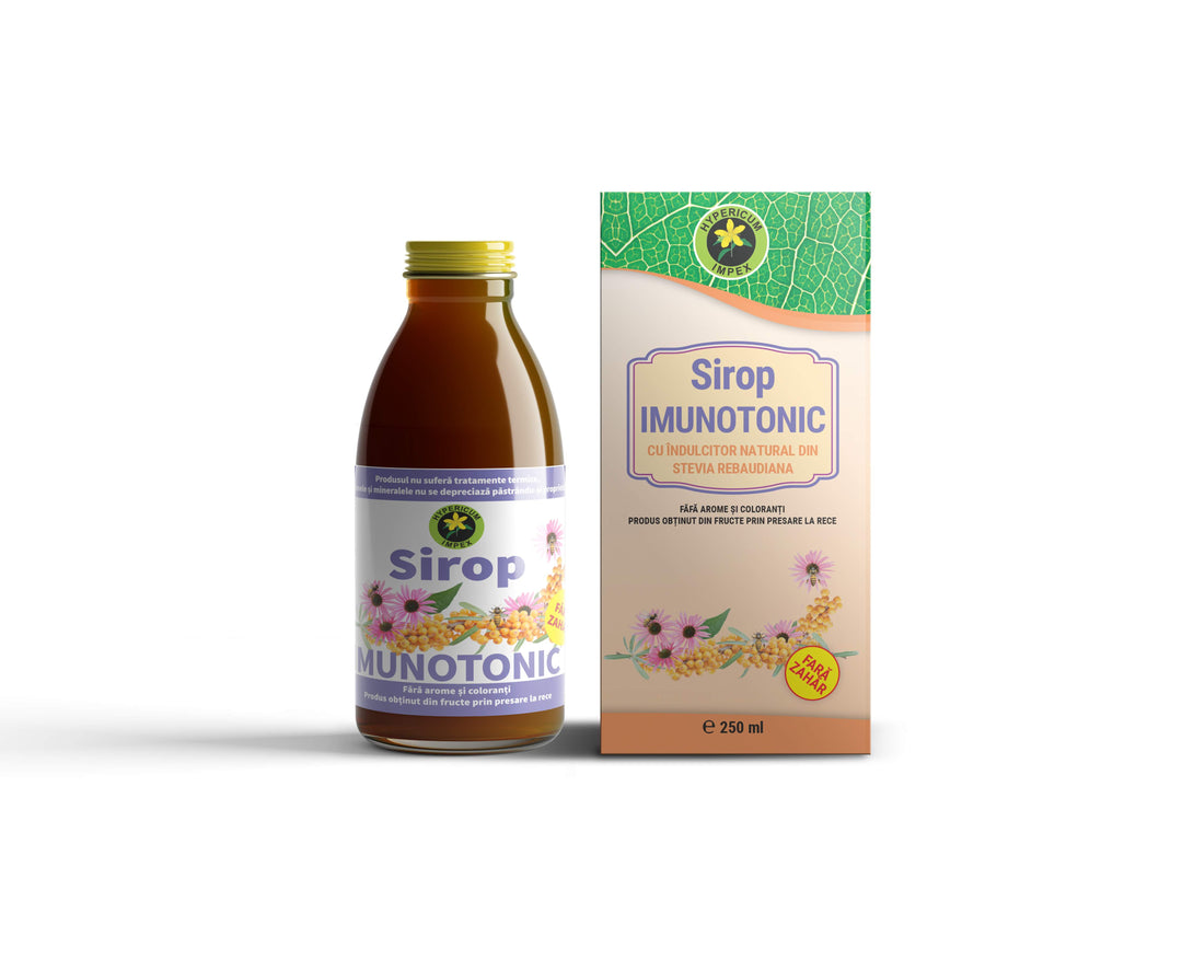 Imunotonic sirop fara zahar 250ml (am.sticla) - Hypericum