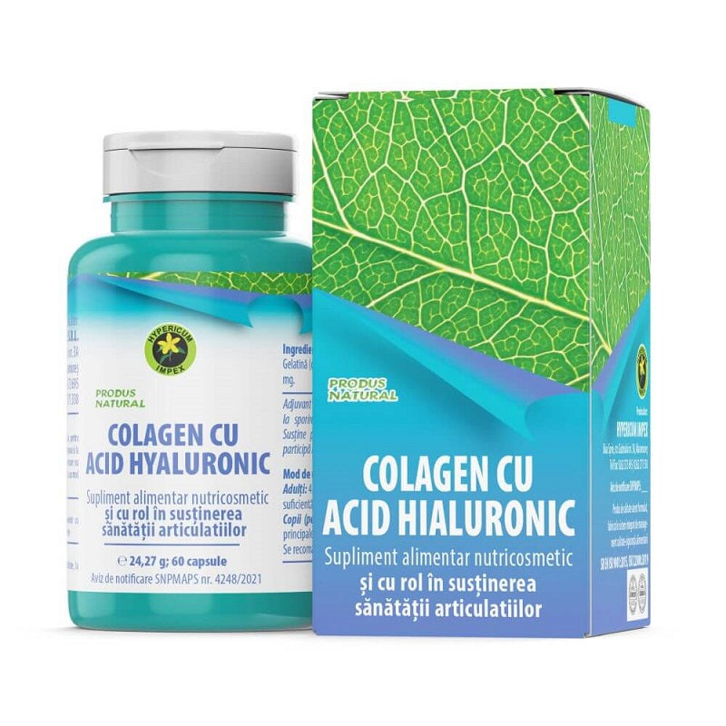 Colagen cu acid hialuronic 60cps - Hypericum