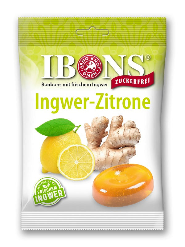 Dropsuri cu ghimbir&lamaie fara zahar 75gr - Ibons
