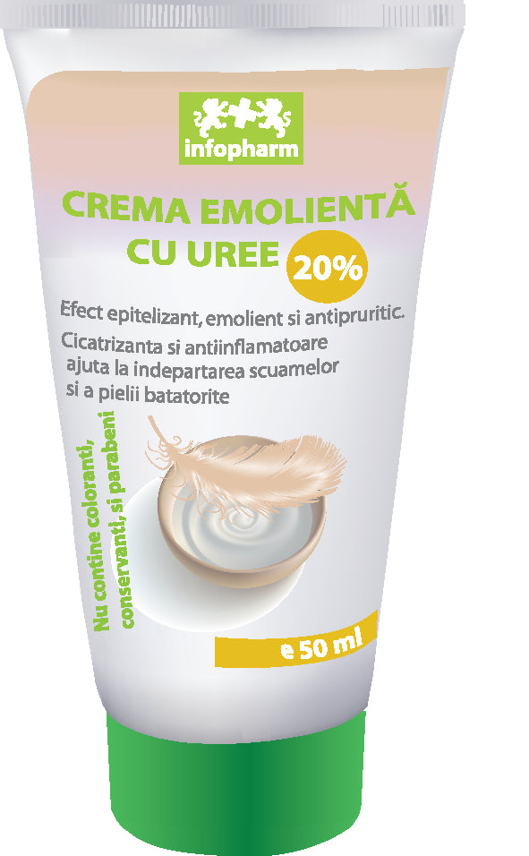 Crema emolienta cu uree 20%  50ml - Infofarm