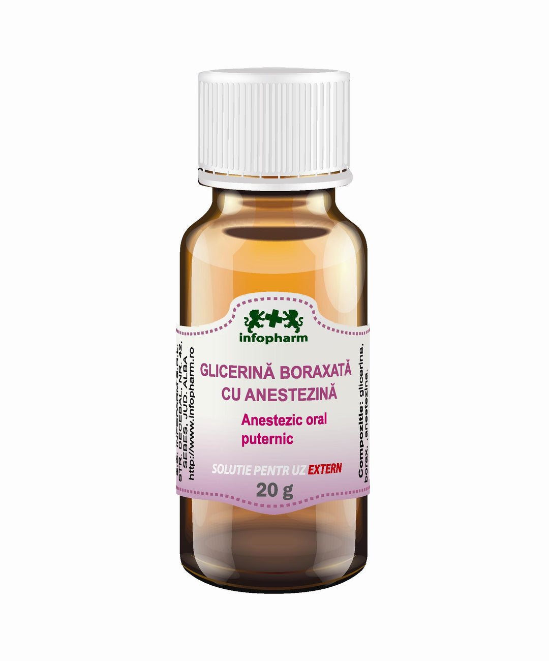 Glicerina boraxata cu anestezina 20gr - Infofarm