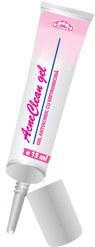 Acneclean – Gel Antiacnee cu Eritromicina, 15 ml-INFO.00016