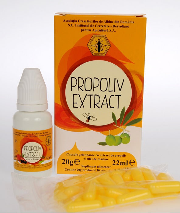 Propoliv 20gr 30cps gelatinoase - Institutul Apicol