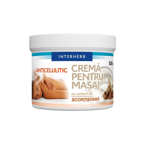 Crema pentru masaj (scortisoara) 500ml - Interherb
