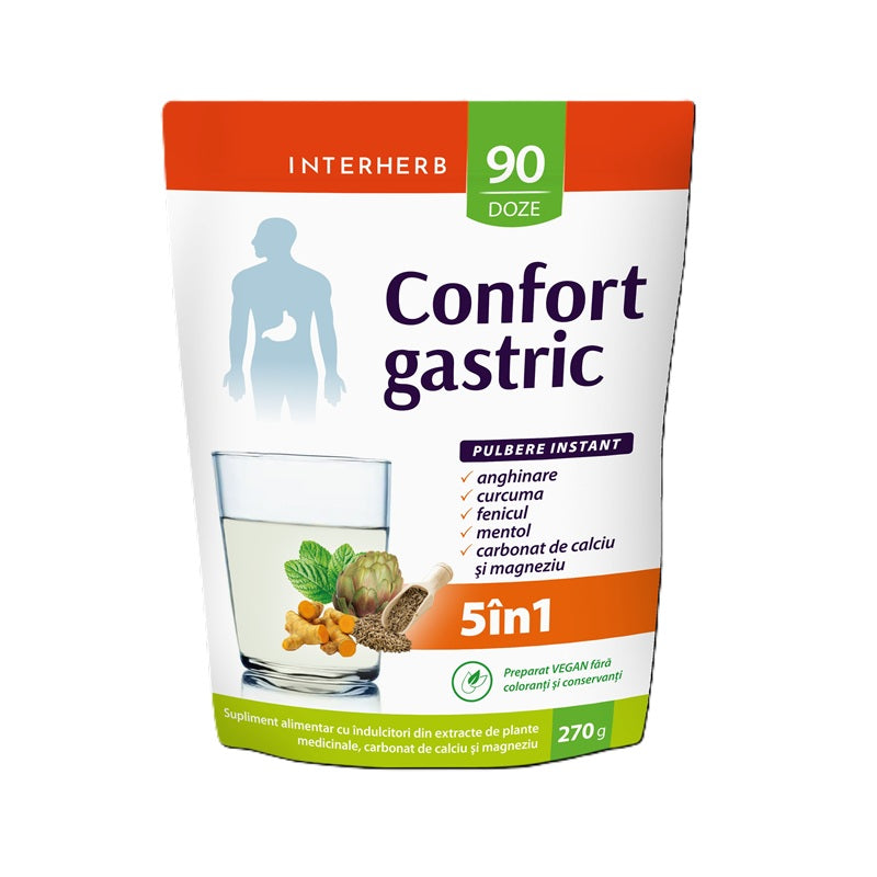Confort gastric 5in1 pulbere instant 270gr - Interherb