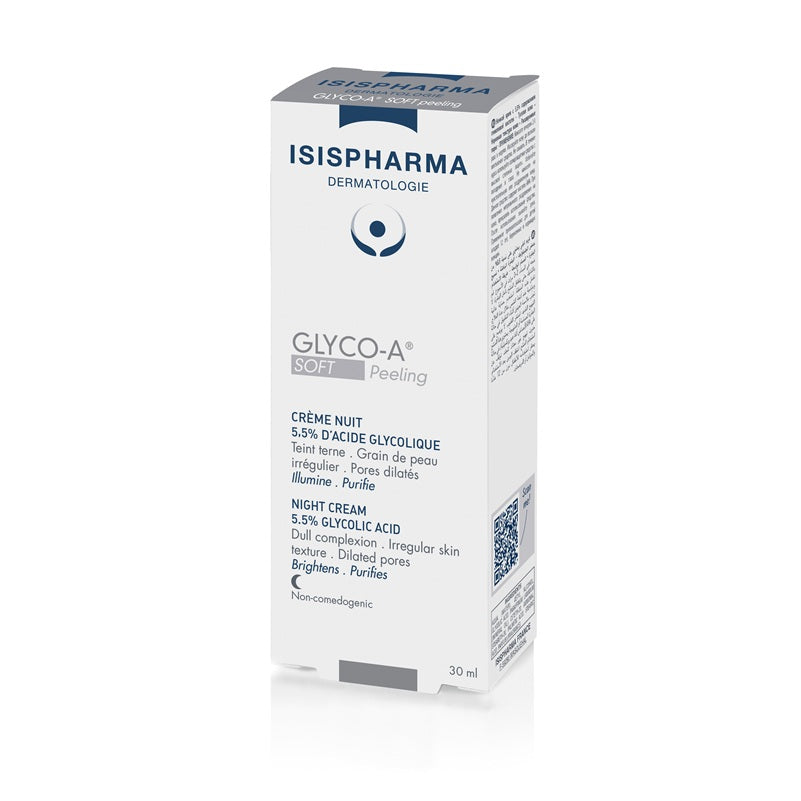 Crema de noapte cu 5.5% acid glicolic Glyco-A Soft Peeling, 30ml - Isispharma