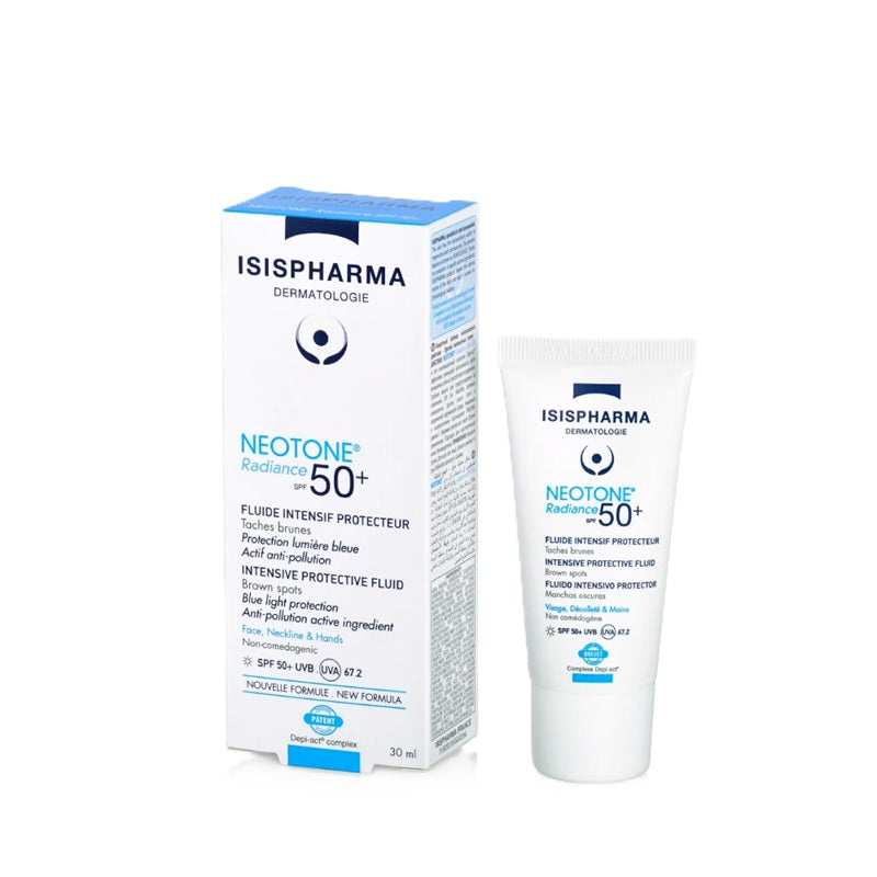 Crema depigmentanta cu fotoprotectie Neotone Radiance SPF 50+, 30ml - Isispharma