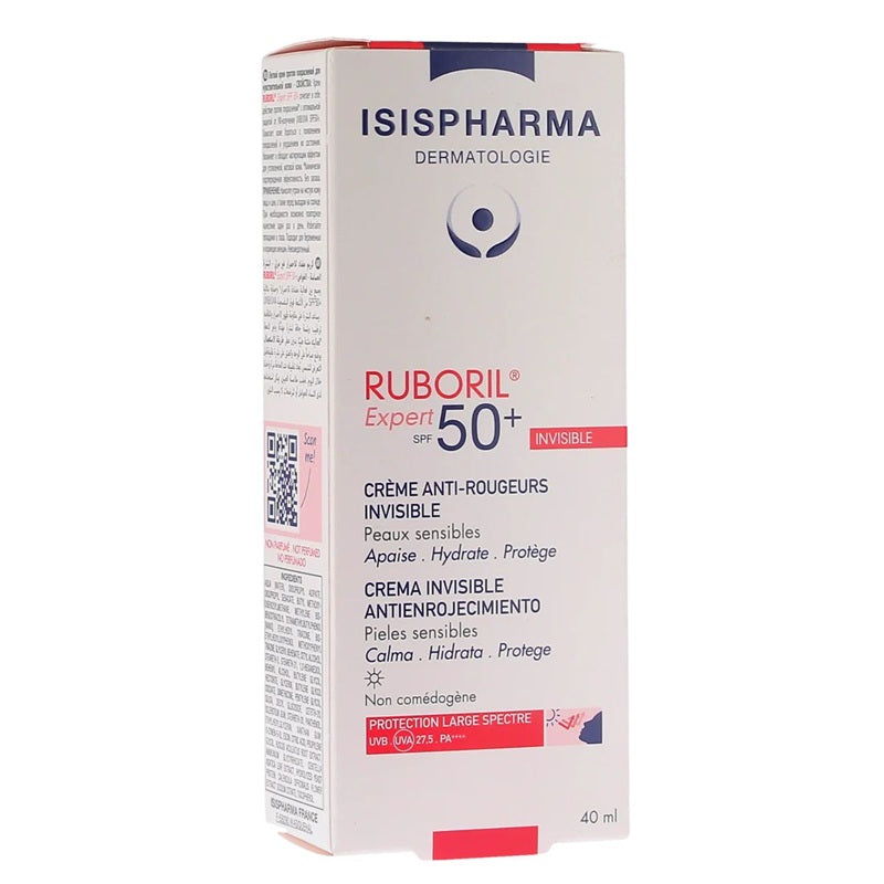 Crema anti-roseata Ruboril Expert SPF 50+ Invisible, 40ml - Isispharma