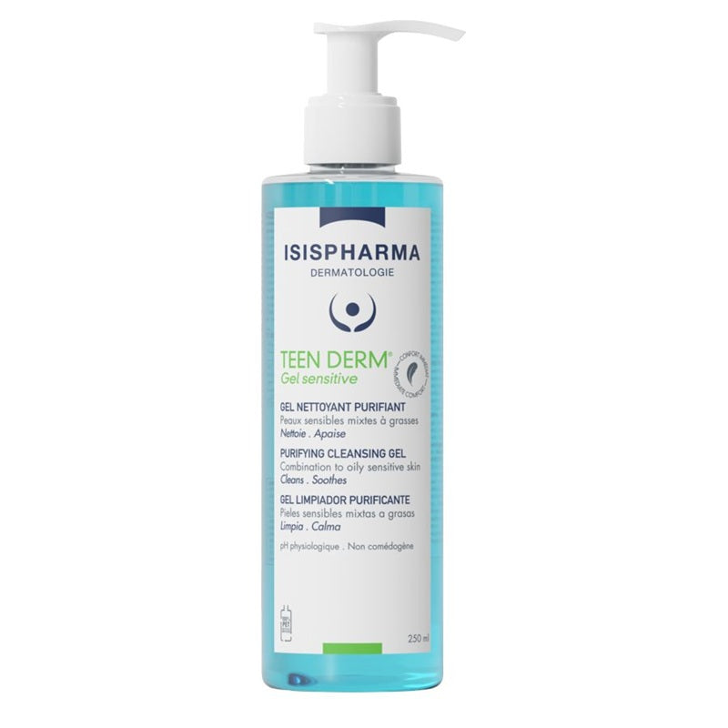 Gel de curatare purifiant Teen Derm Gel Sensitive, 250ml - Isispharma