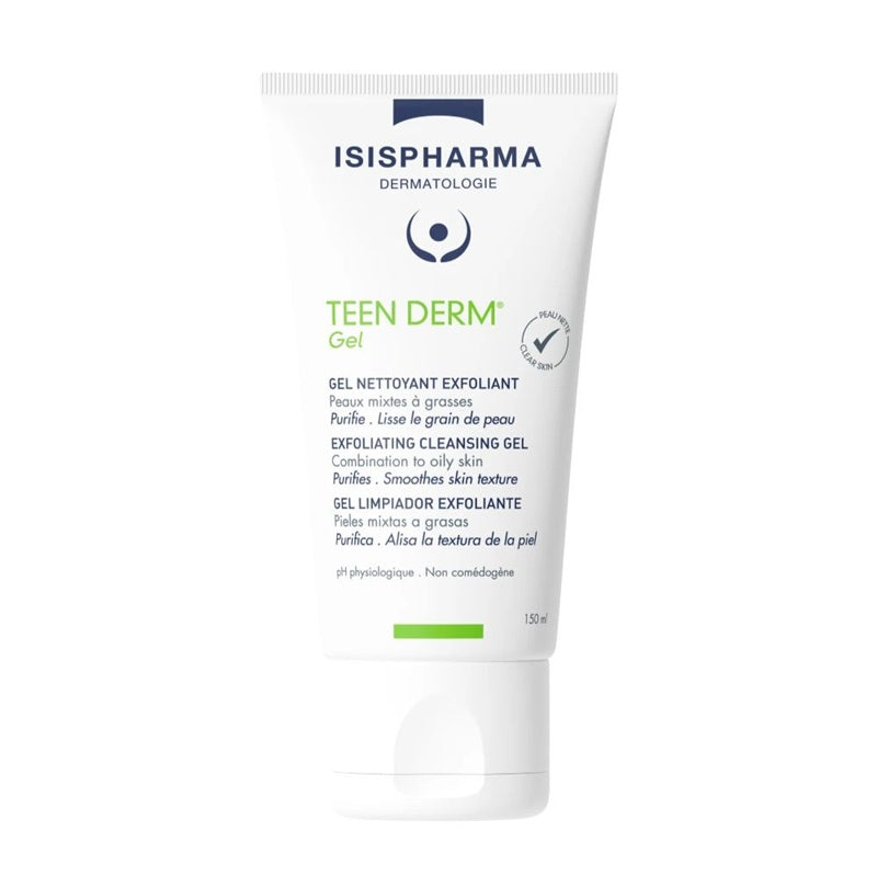 Gel de curatare exfoliant Teen Derm Gel, 150ml - Isispharma