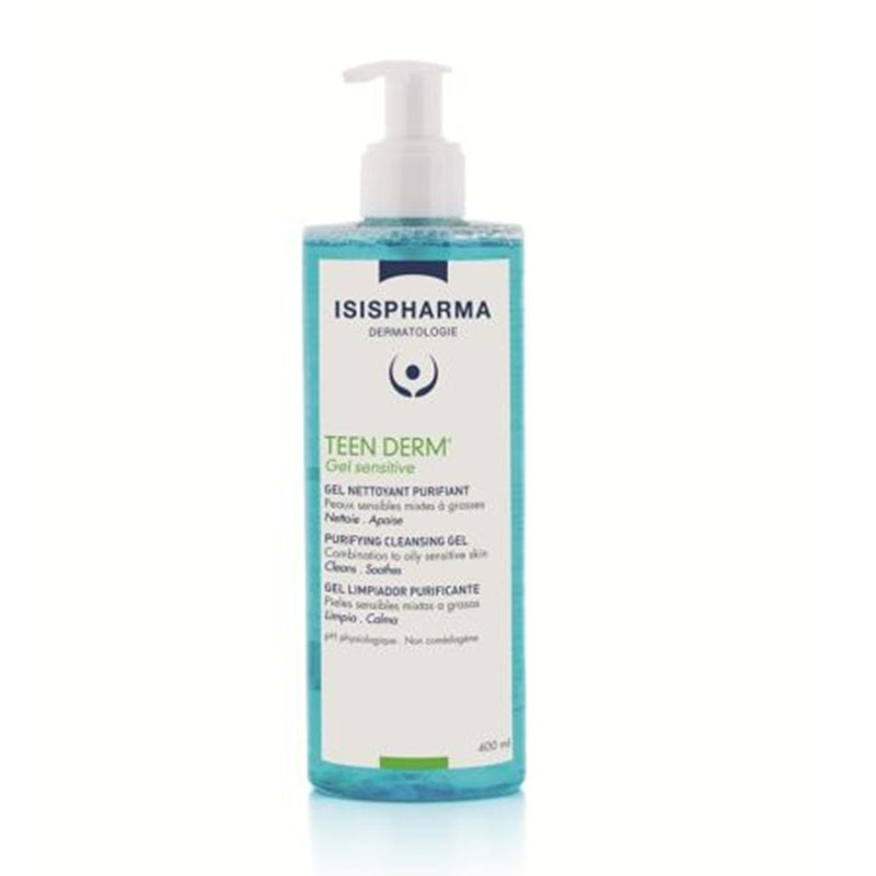 Gel de curatare purifiant Teen Derm Gel Sensitive, 400ml - Isispharma