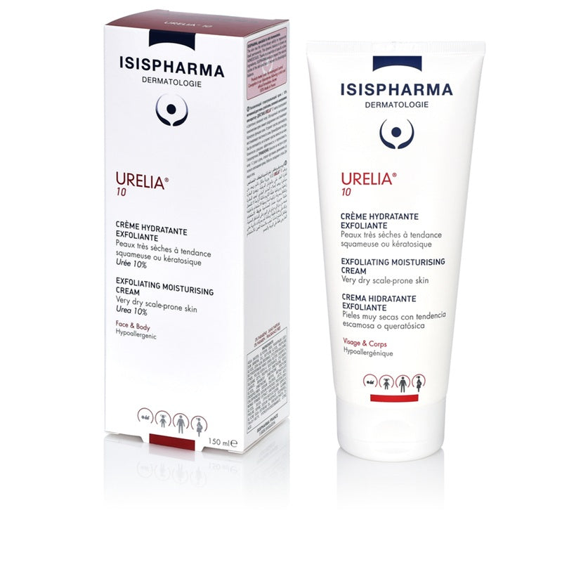 Crema hidratanta exfolianta (10% Uree) Urelia 10, 150ml - Isispharma