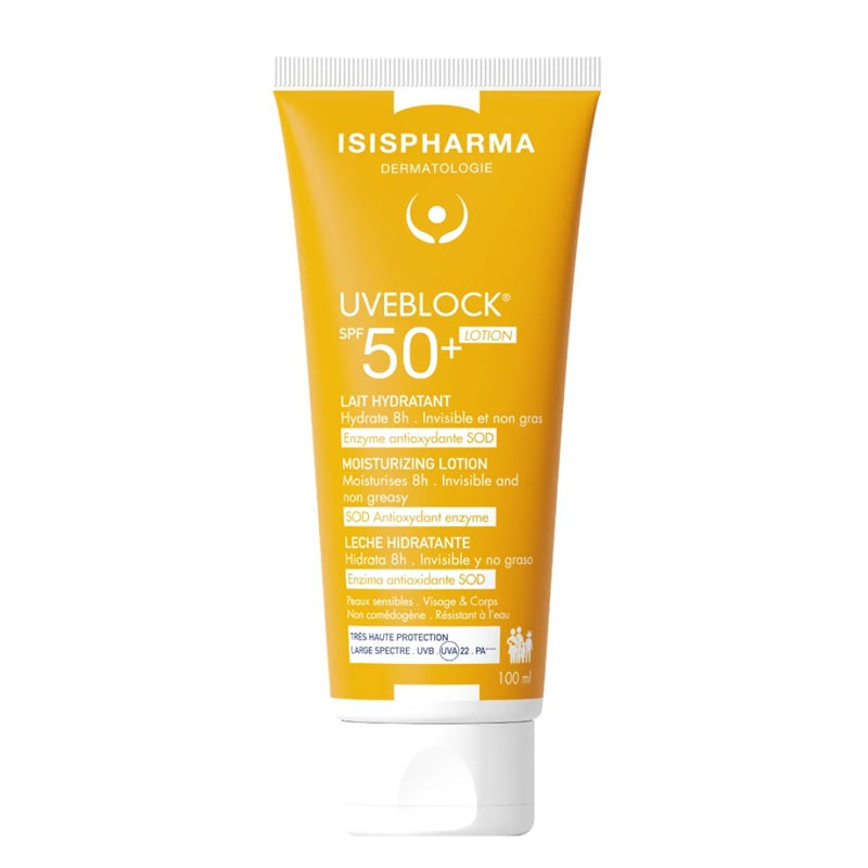 Lotiune hidratanta cu protecție solara Uveblock Lotion SPF 50+, 100ml - Isispharma