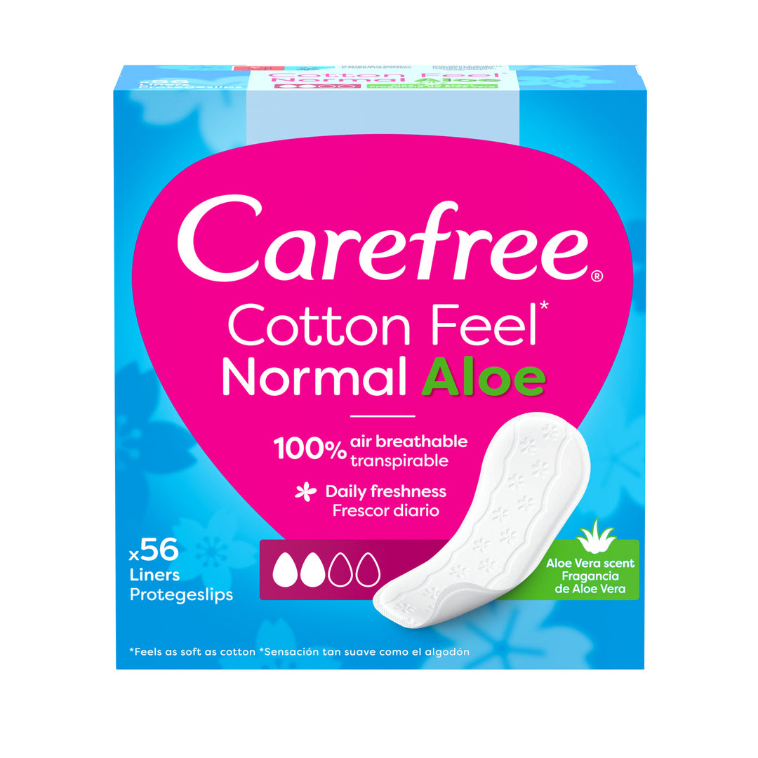 Carefree cotton aloe pantyliners 56buc - Johnson&Johnson