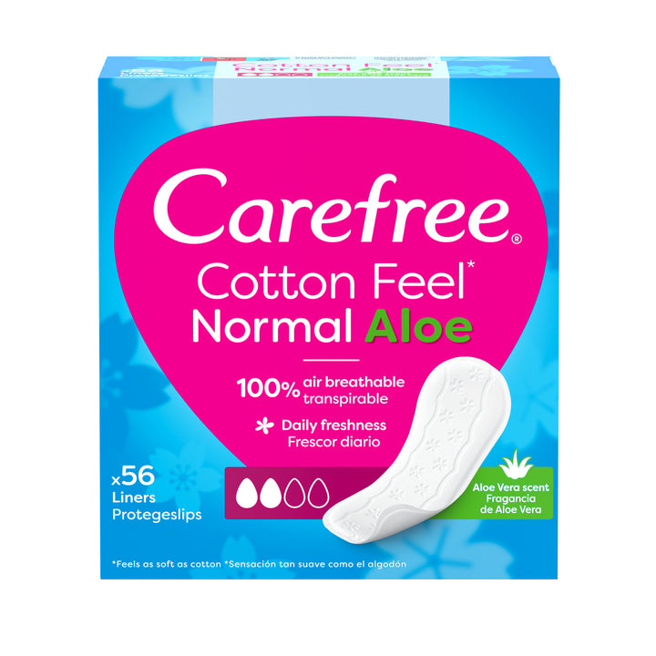 Carefree cotton aloe pantyliners 56buc - Johnson&Johnson