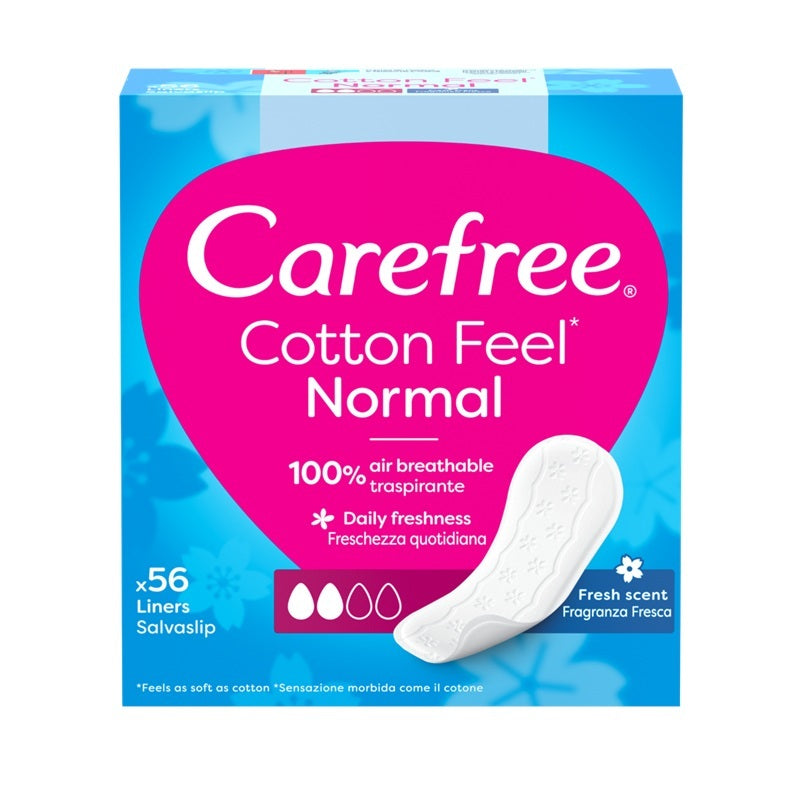 Carefree cotton fresh pantyliners 56buc - Johnson&Johnson