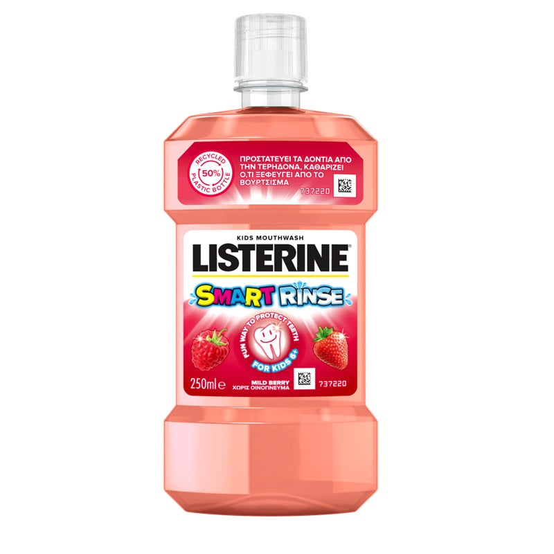 Listerine apa gura smart rinse kids 6+ 250ml - Johnson&Johnson