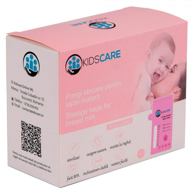 Pungi stocare pentru lapte matern 30buc - Kidscare