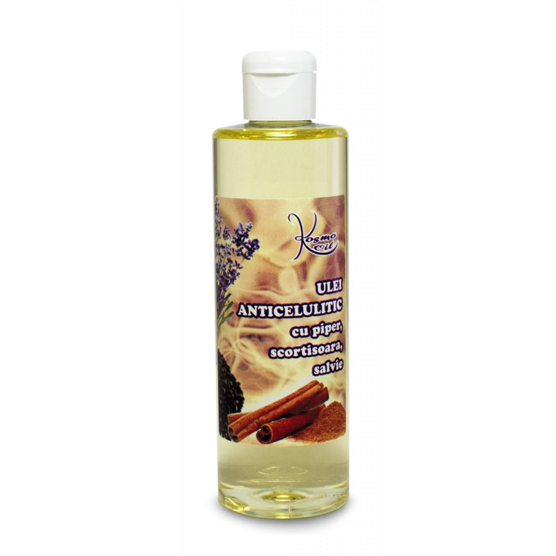 Ulei anticelulitic piper+scor.+salvie 250ml - Kosmo Line