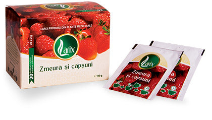 Ceai de zmeura si capsuni 2gr*20dz snur - Larix