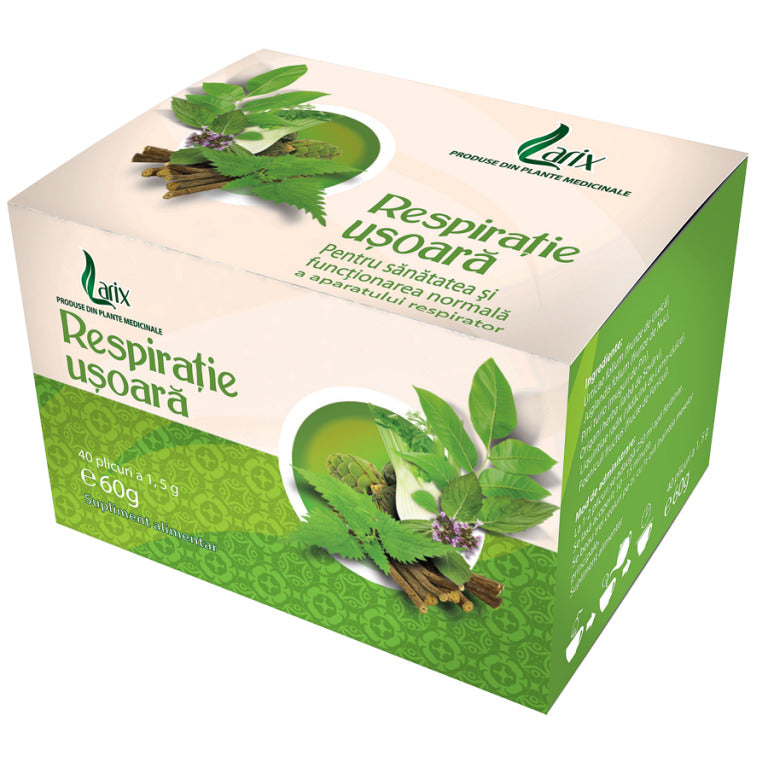 Ceai pentru respiratie usoara 1,5gr*40dz - Larix