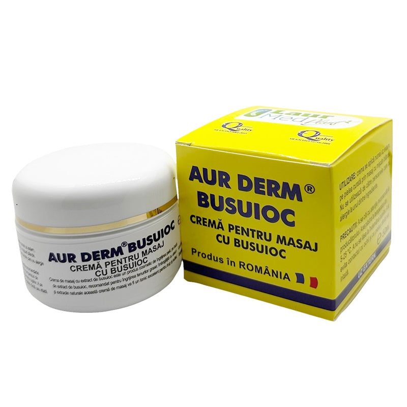 Aur d-cr.masaj busuioc+rasina 50ml - Laur Med