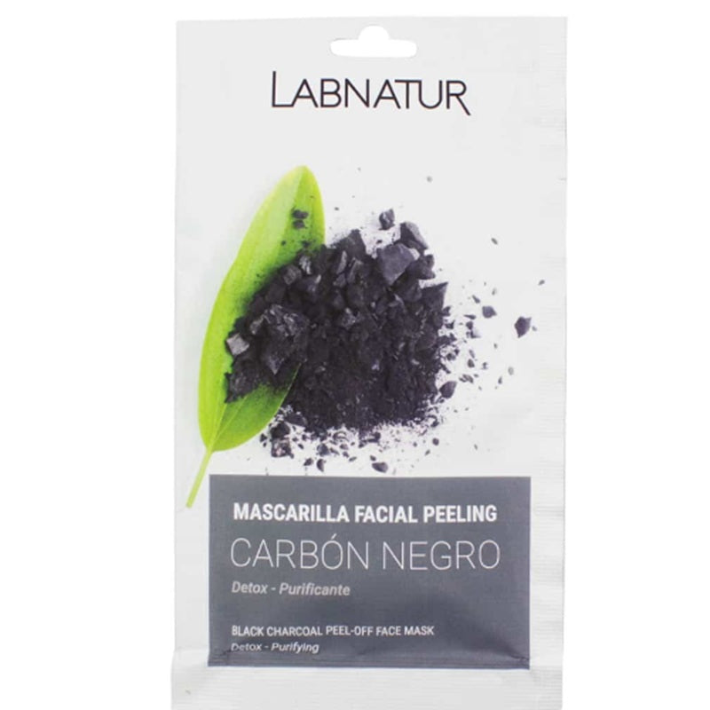 Masca fata exfolianta cu charcoal (carbune) negru 10ml - Labnatur