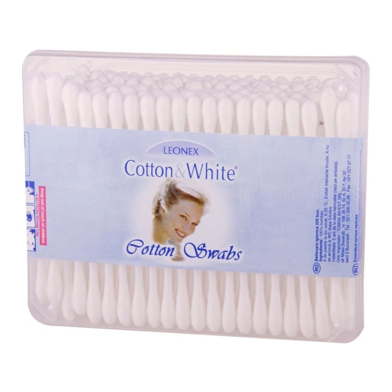 Betisoare orl hartie 200buc/cutie - Leonex