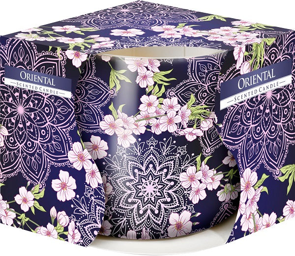 Lumanare parfumata pahar imprimat oriental - Light Candel Art