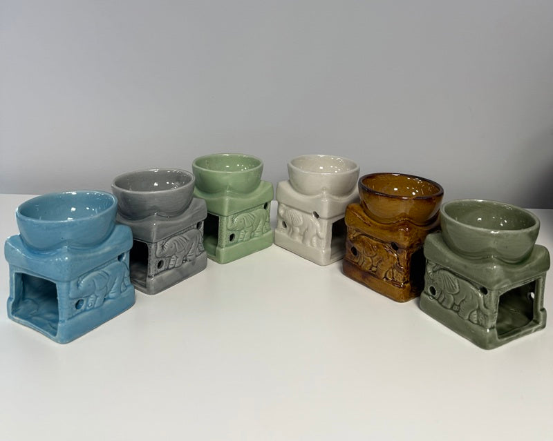 Suport ceramic ulei aromat mix elefant - Light Candel Art