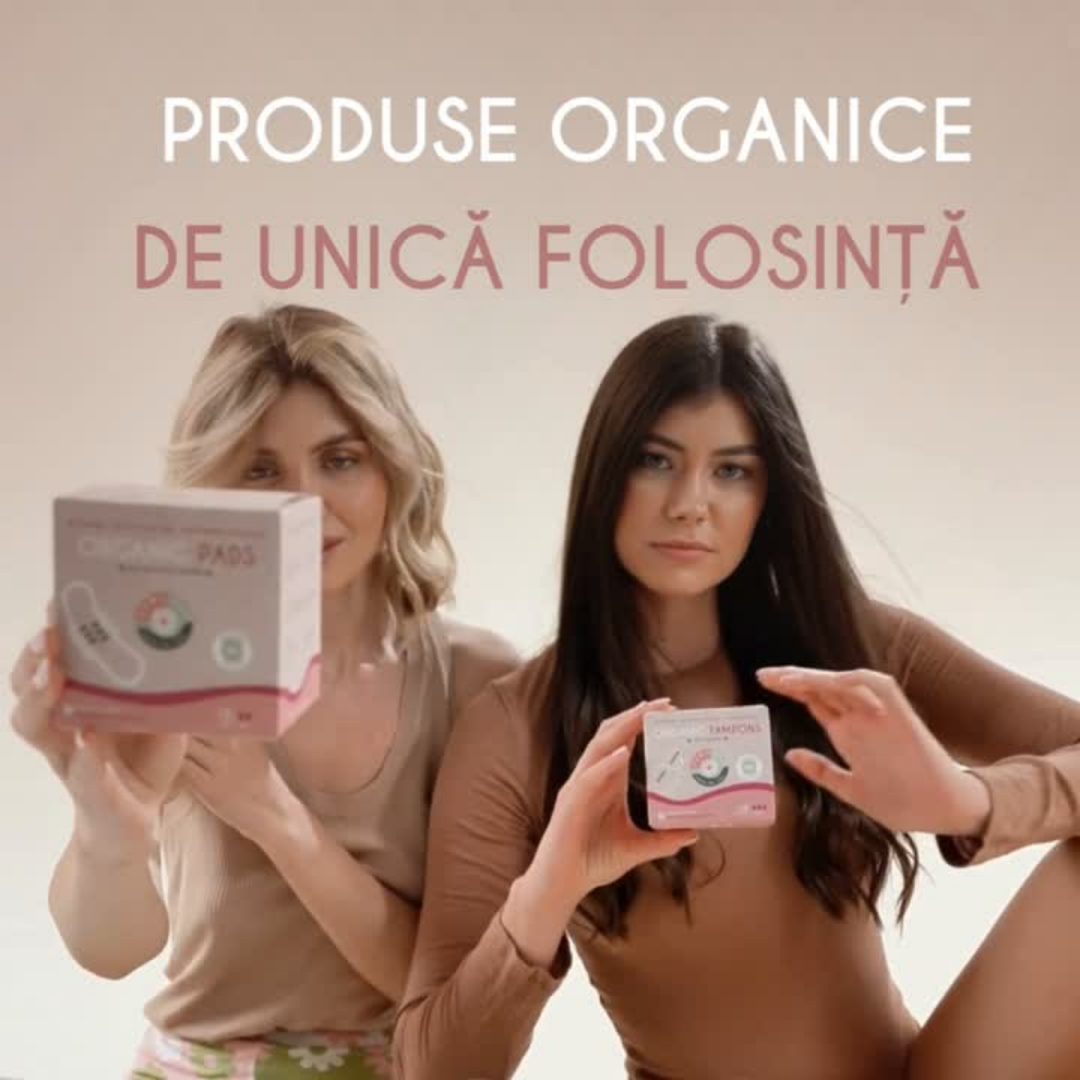 Absorbante zilnice din bumbac organic, ultra-subtiri, 24 buc - FemiEko