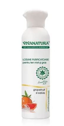 Lotiune purificatoare ten mixt&gras 150ml - Vivanatura