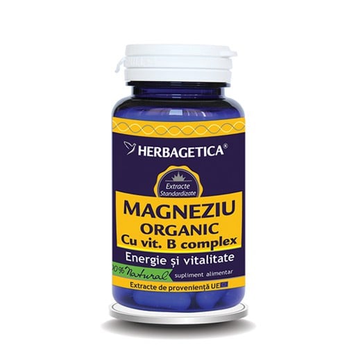 Magneziu organic 30cps - Herbagetica