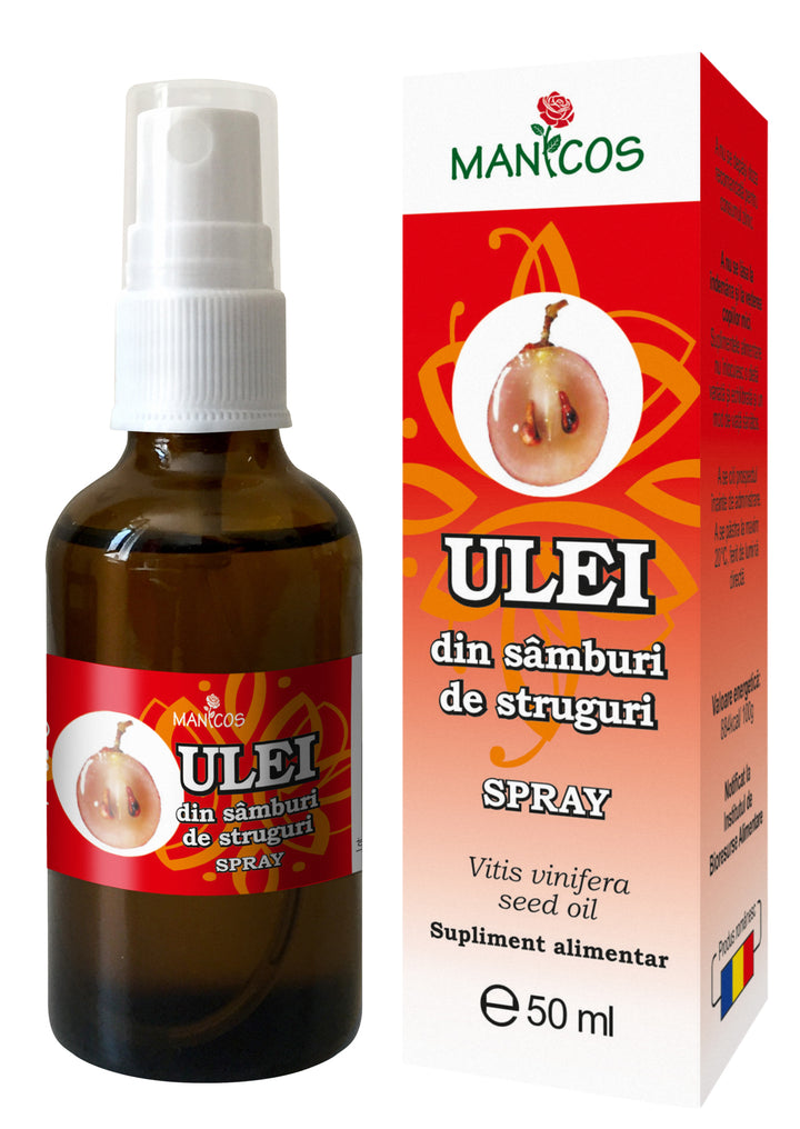 Ulei samburi struguri-spray 50ml - Manicos