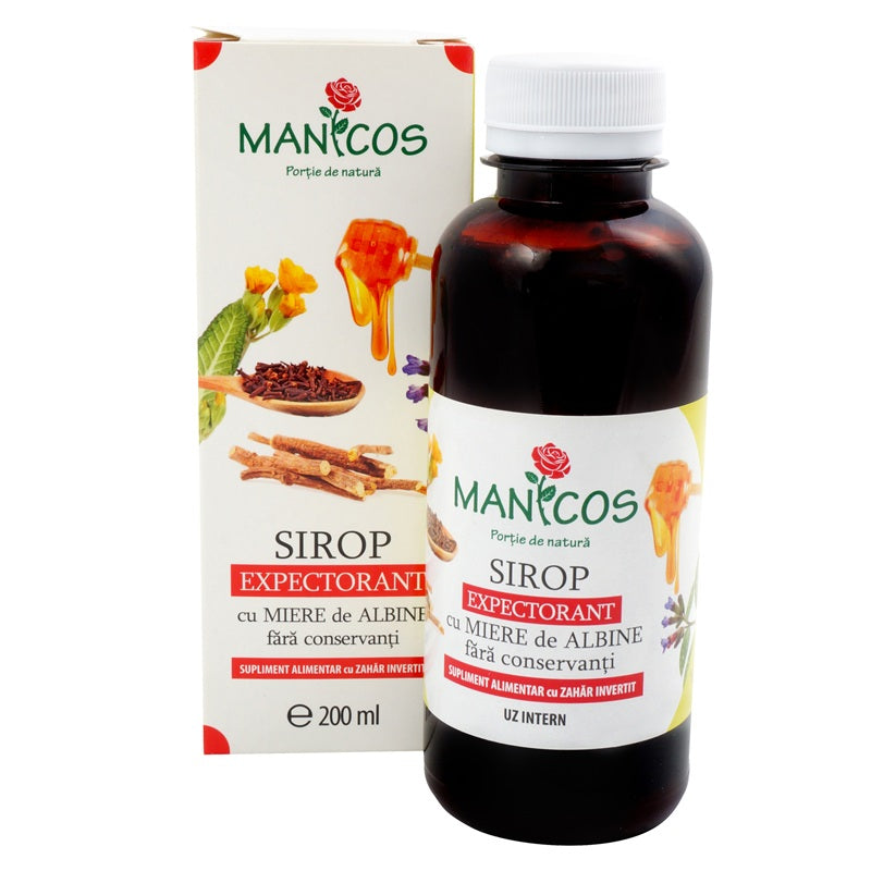 Sirop expectorant cu miere 200ml - Manicos