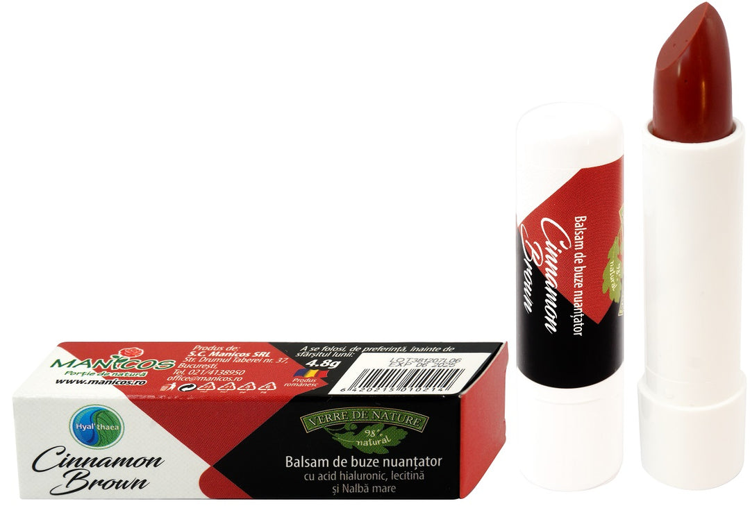 Balsam buze nuantator cinnamon brown 4,8gr - Manicos
