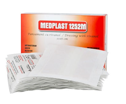 Medplast 1252m plasture textil 6cm*10cm 20buc/cut - Mebra