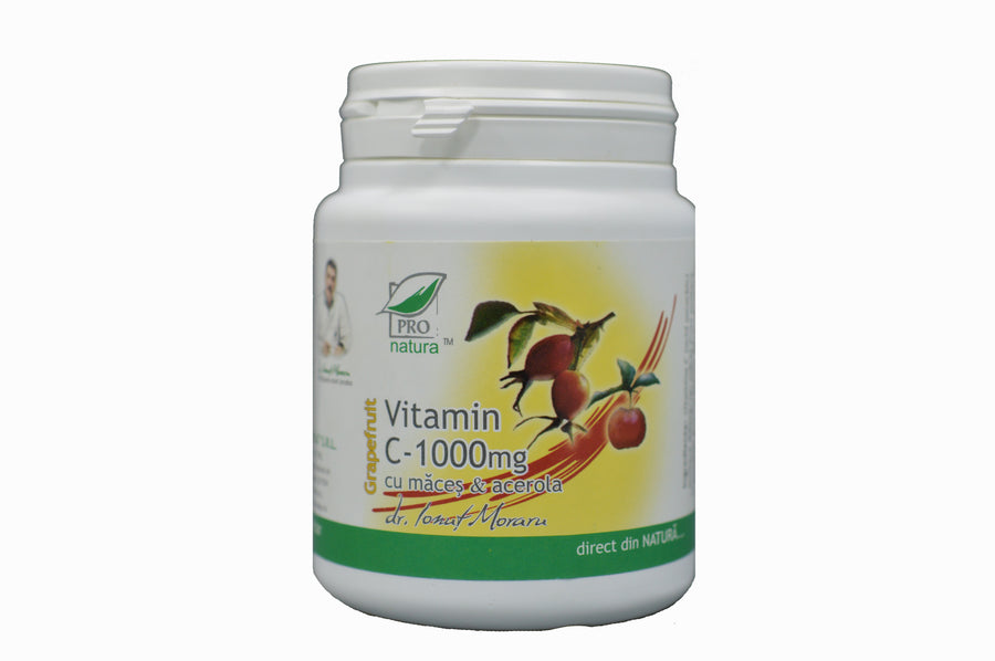 Vitamina C 1000 mg Maces & Acerola-Grapefruit, 100 comprimate-MEDI.00096