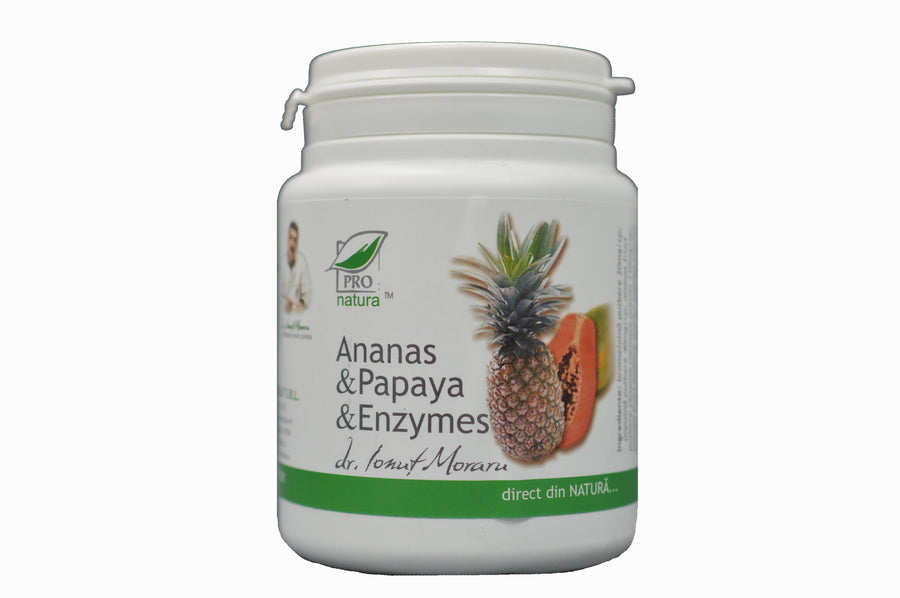Ananas & Papaya Enzymes, 100 comprimate-MEDI.00123