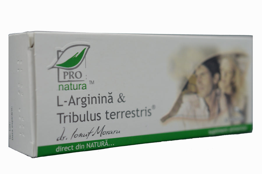 L-Arginina & Tribulus Terrestris, 30 capsules-MEDI.00301
