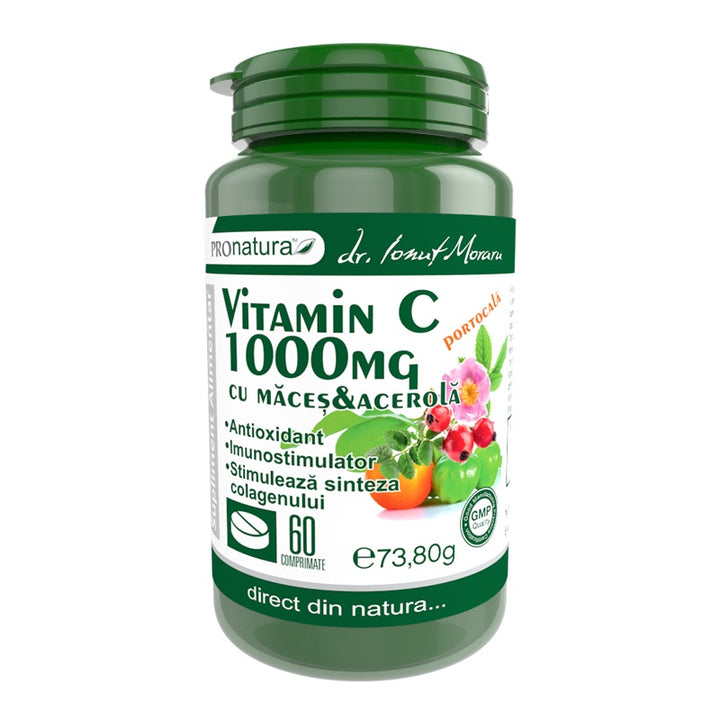 Vitamina c 1000mg maces&acerola-portocala 60cpr - Medica